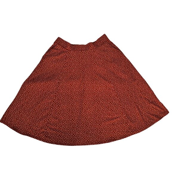 Torrid Brown Dot Silky Smooth Stretch-Satin Slip Midi Skirt Women's Plus Size 0 - Picture 3 of 12